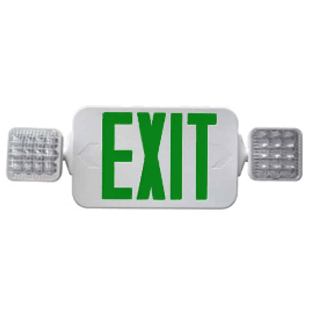 Exit Sign with Green Lights